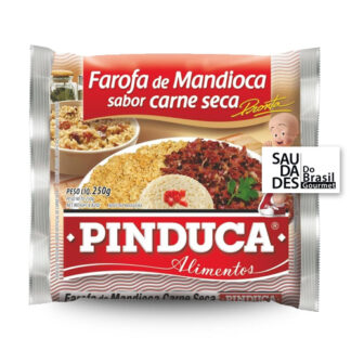 Farofa de Mandioca sabor carne seca Pinduca 250gr